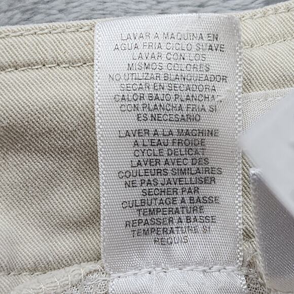 Jones Wear Sport Pants Womens 10 Tan Khaki Mid Rise Crop Capri Wide Leg Casual - Picture 6 of 11